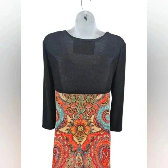 Bohemian Multicolor Maxi Dress Made In USA - Picture 4 of 9